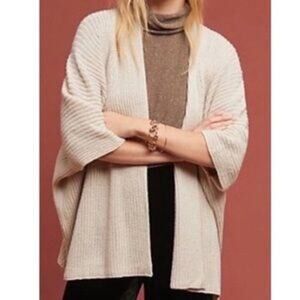 Anthropologie Akemi + Kin One Size Cream Dolman Sleeve Evelyn Cardigan Sweater